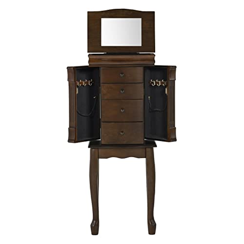 Elegant Louis Philippe Nussbaum Boucle Jewelry Armoire