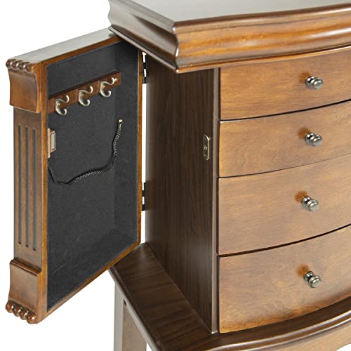 Elegant Louis Philippe Nussbaum Boucle Jewelry Armoire