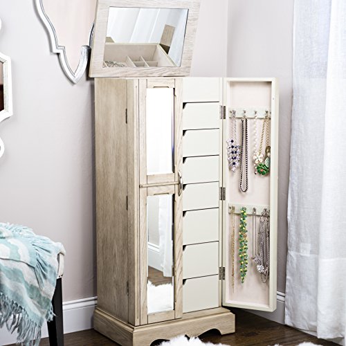 Chelsea Jewelry Armoire - 40" Taupe Mist