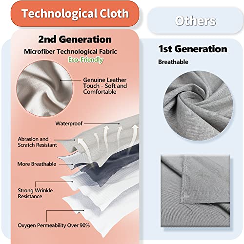 Blue Microfiber Manual Recliner for Small Spaces