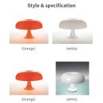 Italy Designer LED Mushroom Table Lamp - Modern Minimalist