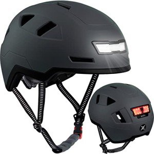 XNITO Bike and Scooter Helmet with LED Lights for Adults