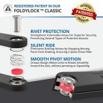 FoldyLock Classic Folding Bike Lock FL001B-R - High-Security