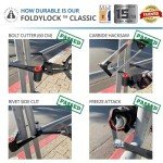 FoldyLock Classic Folding Bike Lock FL001B-R - High-Security