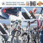 FoldyLock Classic Folding Bike Lock FL001B-R - High-Security