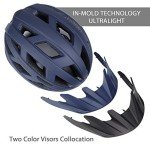 Grottico Adult Bike Helmet with Light for Mountain & Road