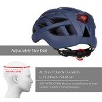 Grottico Adult Bike Helmet with Light for Mountain & Road