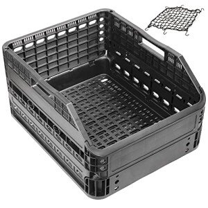 CyclingDeal Patented 34L Foldable Rear Bike Basket