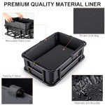 CXWXC Large Rear Bike Basket with Cargo Net