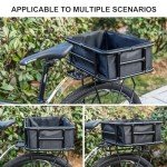 CXWXC Large Rear Bike Basket with Cargo Net