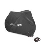 GRITRIVAL Waterproof Outdoor Bike Cover with Bike Rack Chain Lock
