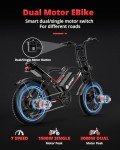 AMYET S8 3000W Electric Bike for Adults - 75+ Mile Range