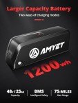 AMYET S8 3000W Electric Bike for Adults - 75+ Mile Range