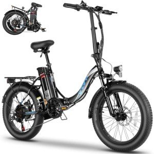 Vivi MT20UL Fat Tire Electric Bike: 20" Fat Tire, 50 Mile Range