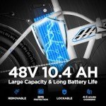 Totem Hammer Folding Electric Bike for Adults - 20" Fat Tire