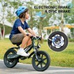 isinwheel SK14 250W Electric Bike for Kids: Great for Ages 3-8