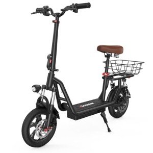 iScooter I12 Electric Scooter: Long Range, Adjustable & Fast