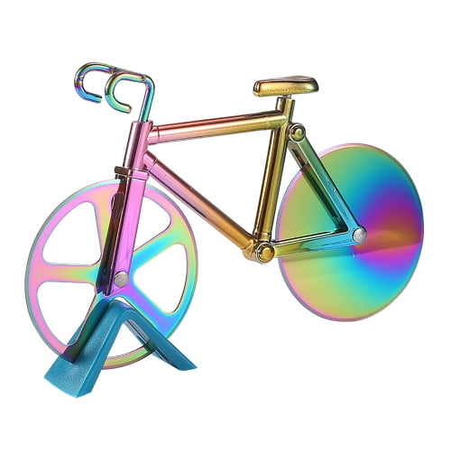 Bike Wheel Pizza Cutter with Dual Blades