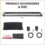 Asmuse ADP-90 88-Key Digital Piano: Great for Beginners