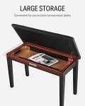 Donner Duet Piano Bench with Storage: Stylish & Comfort