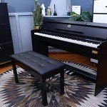 AODSK Stylish Duet Piano Bench with Storage
