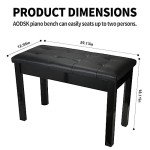 AODSK Stylish Duet Piano Bench with Storage
