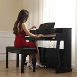 AODSK Stylish Duet Piano Bench with Storage