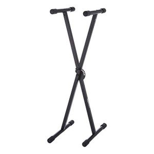 Amazon Basics DF002 Adjustable Piano Stand - Classic & Affordable