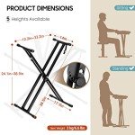 CAHAYA CY0245 Adjustable X-Style Keyboard Stand