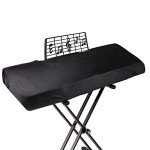 Explore Land 88-Keys Stretchy Black Piano Keyboard Dust Cover