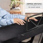 Explore Land 88-Keys Stretchy Black Piano Keyboard Dust Cover