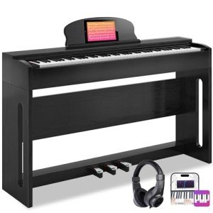 AODSK B-83S 88-Key Weighted Digital Piano Bundle - Perfect for Beginners