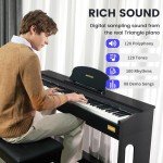 AODSK B-83S 88-Key Weighted Digital Piano Bundle - Perfect for Beginners