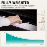 AODSK B-83S 88-Key Weighted Digital Piano Bundle - Perfect for Beginners