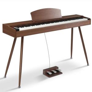 Ktaxon 88-Key Weighted Digital Piano with 3-Pedal Unit