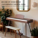 Ktaxon 88-Key Weighted Digital Piano with 3-Pedal Unit
