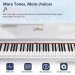 ZHRUNS ZH-309 88-Key Digital Piano - Perfect for Beginners