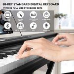MUSTAR 88-Key Digital Piano with Bluetooth & Stand