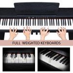 Ktaxon 88-Key Digital Piano with Bluetooth &  3-Pedal Unit