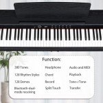 Ktaxon 88-Key Digital Piano with Bluetooth &  3-Pedal Unit