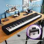 Yamaha P225B 88-Key Weighted Digital Piano With Sustain Pedal