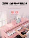 Uiscom Upgraded UMP-100 88 Key Digital Piano - Go Pink!