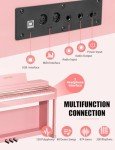 Uiscom Upgraded UMP-100 88 Key Digital Piano - Go Pink!