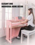 Uiscom Upgraded UMP-100 88 Key Digital Piano - Go Pink!