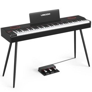 UISCOM U310 88-Key Weighted Digital Piano with Accessories