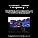 SAMSUNG 49-Inch Odyssey G9 (G95SD) Series OLED Curved Gaming Monitor, 240Hz, 0.03ms, Dual QHD, Glare Free, Smart Features, FreeSync Premium Pro, Height Adjustable Stand, LS49DG956SNXGO, 2024