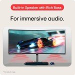 LG 40WP95C-W 40” UltraWide Curved WUHD (5120 x 2160) 5K2K Nano IPS Display, DCI-P3 98% (Typ.) with HDR10, Thunderbolt 4 with 96W PD, 3-Side Virtually Borderless Design Tilt/Height/Swivel Stand,Black