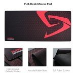 EUREKA ERGONOMIC 65 inch Electric Height Adjustable Gaming Desk Standing Desk, Large Gaming Computer Desk with RGB LED Lights and Extended Gaming Mouse mat for Gaming and Home Office,Black