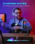 COCONISE Gaming Microphone, USB PC Mic for Podcasts Videos, Streaming, Condenser Mic with Quick Mute, Tripod Stand, Pop Filter, RGB Indicator, Shock Mount, Rotate gain button, Compatible with PS4/5/PC