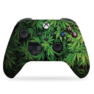 DreamController Weed Plants Custom X-box Controller Wireless compatible with X-box One/X-box Series X/S Proudly Customized in USA with Permanent HYDRO-DIP Printing (NOT JUST A SKIN)